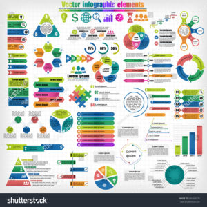stock vector big set of different infographics templates colorful labels circular and pyramid charts timeline 596268170