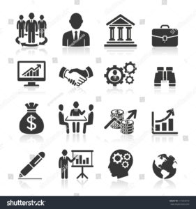 stock vector business icons management and human resources set vector eps more icons in my portfolio 117468658